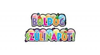 Boldog Szülinapot Feliratú Parti Banner