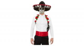 Day of the dead sombrero kalap szett