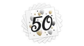 Elegáns 50-es léggömbös szalvéta