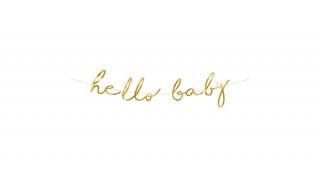 Hello Baby füzér 70x18cm