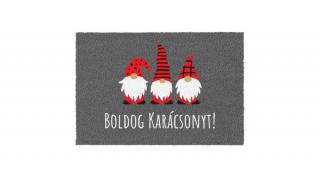 Lábtörlő manókkal, boldog karácsonyt