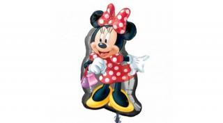 Minnie Mouse Full Body - Minnie Egér Pöttyös Ruhában Super Shape Fólia Lufi