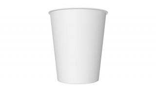 Parti pohár, fehér, 20 db/csomag, eco