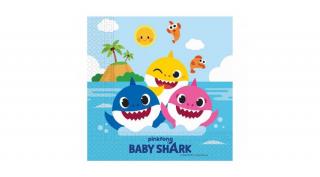 Parti szalvéta baby shark, 20 db