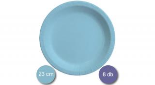 Parti tányér világoskék, 8 db, 23 cm