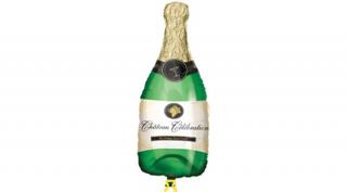 Pezsgősüveg - Champagne Bottle - Super Shape Fólia Léggömb