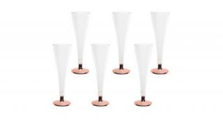 Rosegold parti pezsgőspohár 12cl/6db