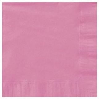 Rózsaszín Papír Party Szalvéta - 33 cm x 33 cm, 20 db-os