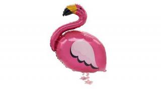 Sétáló flamingó fólia lufi