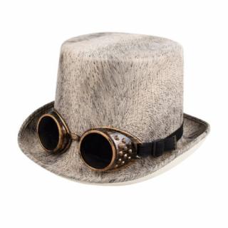 Steampunk kalap szemüveggel