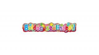 Színes Boldog Szülinapot Feliratú Party Banner - 148 cm x 27 cm