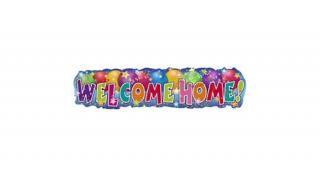 Welcome home banner 90*22 cm