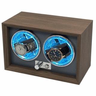 Automata óraforgató 2 db órának - barna PD146