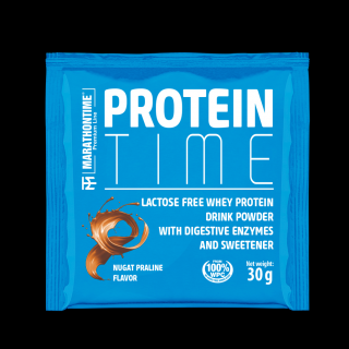 Protein Time Laktázenzimmel Dúsított fehérje Nugát praliné íz 30g
