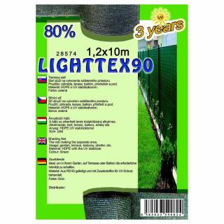 Árnyékoló Háló LIGHTTEX90 1,2x10m zöld 80%