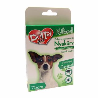 Dolly Natural Bolha és kullancsriasztó nyakörv kutyák részére fekete 75cm