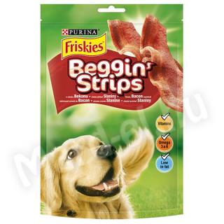 Friskies Beggin' Strips bacon ízesítésű kutya jutalomfalat 120g