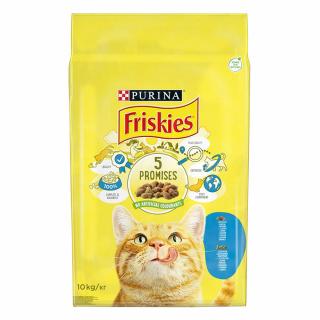 Friskies Cat adult lazac, zöldség száraz macskaeledel 10kg