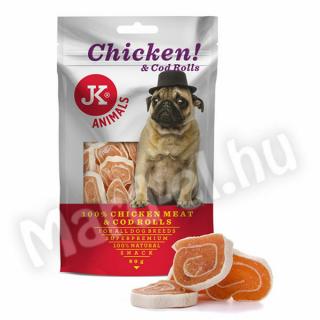 JK Snack csirke+tőkehal rolád kutyának 80g 44964