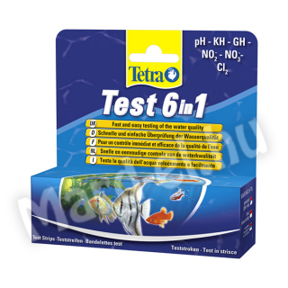 Tetra Test 6 in 1 vízminőségmérő tesztcsík 25db