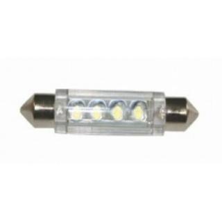 LED izzó 12V T11 szofita 4 LED