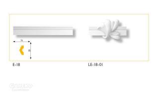 LE-18-01 polisztirol díszelem  (4 db/csomag)