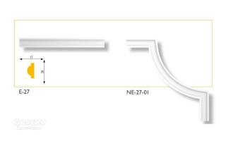 NE-27-01 polisztirol sarokelem (4 db/csomag)