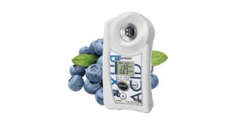 ATAGO PAL-BX|ACID7 Master Kit áfonya digitális refraktométer Brix érték (0-90％), savtartalom (0,1-4％) és arányuk mérésére, 100 mérés rögzítése, NFC adatátvitel