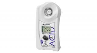 ATAGO PAL-Easy ACID2 Master Kit szőlő és bor digitális refraktométer savtartalom (0,1-4％) mérésére, 100 mérés rögzítése, NFC adatátvitel