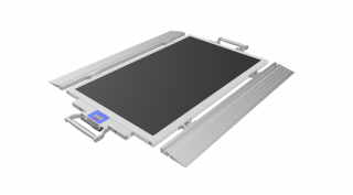 Cartesy BFX-100-LCD-F mobil kerék/teherautó mérleg 10000 kg, 2 kg-os osztás, vezeték nélküli és vezetékes összeköttetés