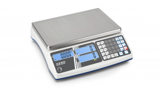 KERN CIB 30K-3 (30kg/0,002kg) memóriás (50+20 cikknek) darabszámláló digitális asztali mérleg ellenőrző mérés, adapter, akkumulátor