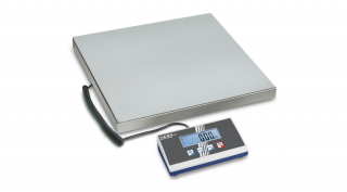KERN EOB 60K20L (60kg/0,02kg) 550x550 mm rozsdamentes acél platform- csomagmérleg darabszámláló, kisállatmérő funkcióval 2évG
