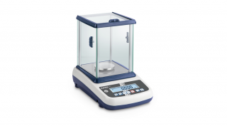 KERN EWJ 300-3H (300g/0,001g) digitális precíziós asztali mérleg, automata belső kalibrálás, RS232, USB, sok funkció, sok mértékegység