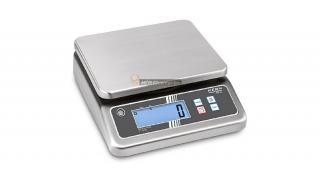 KERN FOB 10K-3NL (15kg/2g) rozsdamentes, IP67, HACCP kompatibilis digitális asztali mérleg