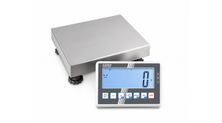 KERN IFC 6K1DSM (3000/6000g-1/2g) 230x230 mm IoT Line, Ipar 4.0 robusztus rozsdamentes acél digitális platform mérleg sok funkcióval, hitelesíthető