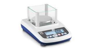 KERN PFB 3000-2 (3000g/0,01g) digitális precíziós mérleg ellenőrző méréssel, sok funkcióval, IoT Ready, RS232, opcionális akkumulátor
