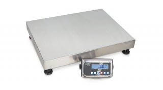 KERN SFE 100K-2XLNM (150kg-0,05kg) 650x500 mm IP65 rozsdamentes acél kijelzős platform mérleg, ellenőrző és átlag mérés, akár 5 év garancia