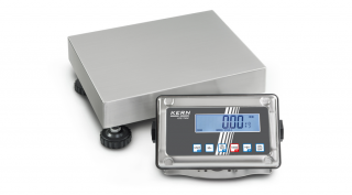 KERN SFE 6K-3NM (6kg-0,002kg) 300x240 mm IP65 rozsdamentes acél kijelzős platform mérleg, ellenőrző és átlag mérés