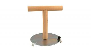 Madár állvány mérlegekre, 130 mm átmérőjű fém talppal, két tartóval
