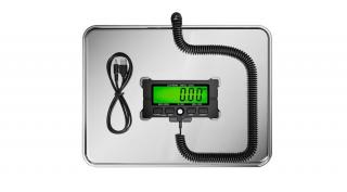 MC-120 (120kg/10g) 300x400mm darabszámlálós hordozható, rozsdamentes acél posta-, csomag- és platformmérleg - 2 év garancia