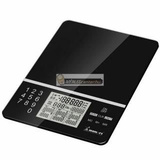 Momert 6846 (5kg/1g) digitális konyhai kalória mérleg 999 élelmiszer adataival