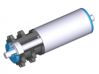 Görgő 50 mm palástátmérővel,préselt kónusz elemekkel, 500 mm beépítési méret (T54-23)  2x08B1 lánchajtás végelem