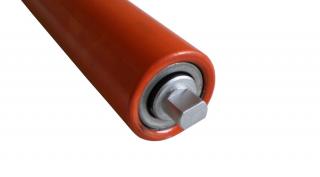 Görgő 89 mm palástátmérővel (T43) Beépítési méret 274 mm; Lapolt tengely, Festett