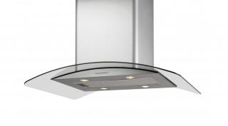 CATA ISLA GAMMA GLASS/X LED LED Inox sziget páraelszívó üveg ernyővel 90cm A - SAJÁT KÉSZLET - UTOLSÓ DARAB!