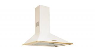 Evido ONDA Rusztikus fehát/arany kürtős fali páraelszívó LED világítással 60cm E - SAJÁT KÉSZLET - UTOLSÓ DARAB!