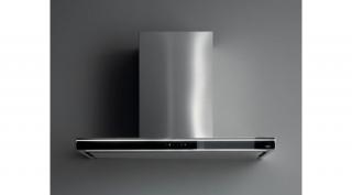 Falmec LUMINA EVO NRS 120 fekete dekor csíkos inox fali páraelszívó neon 120cm B