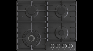 GORENJE GW642AB fekete  gázfőzőlap Wok égővel SAJÁT KÉSZLET - BEMUTATÓTERMI DARAB!