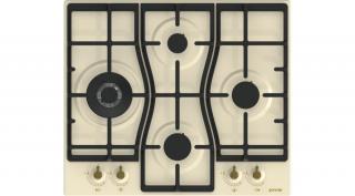 GORENJE GW6D42CLI Rusztikus bézs 5 égős gázfőzőlap Wok égővel 60cm SAJÁT KÉSZLET!