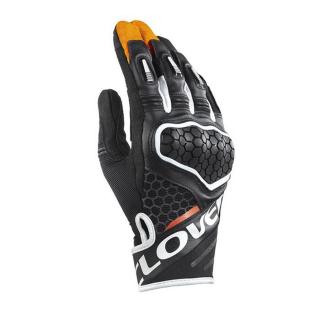 CLOVER Predator-2 nyári motoros kesztyű fekete-narancssárga