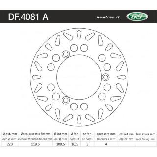 NEWFREN Féktárcsa DF.4081A